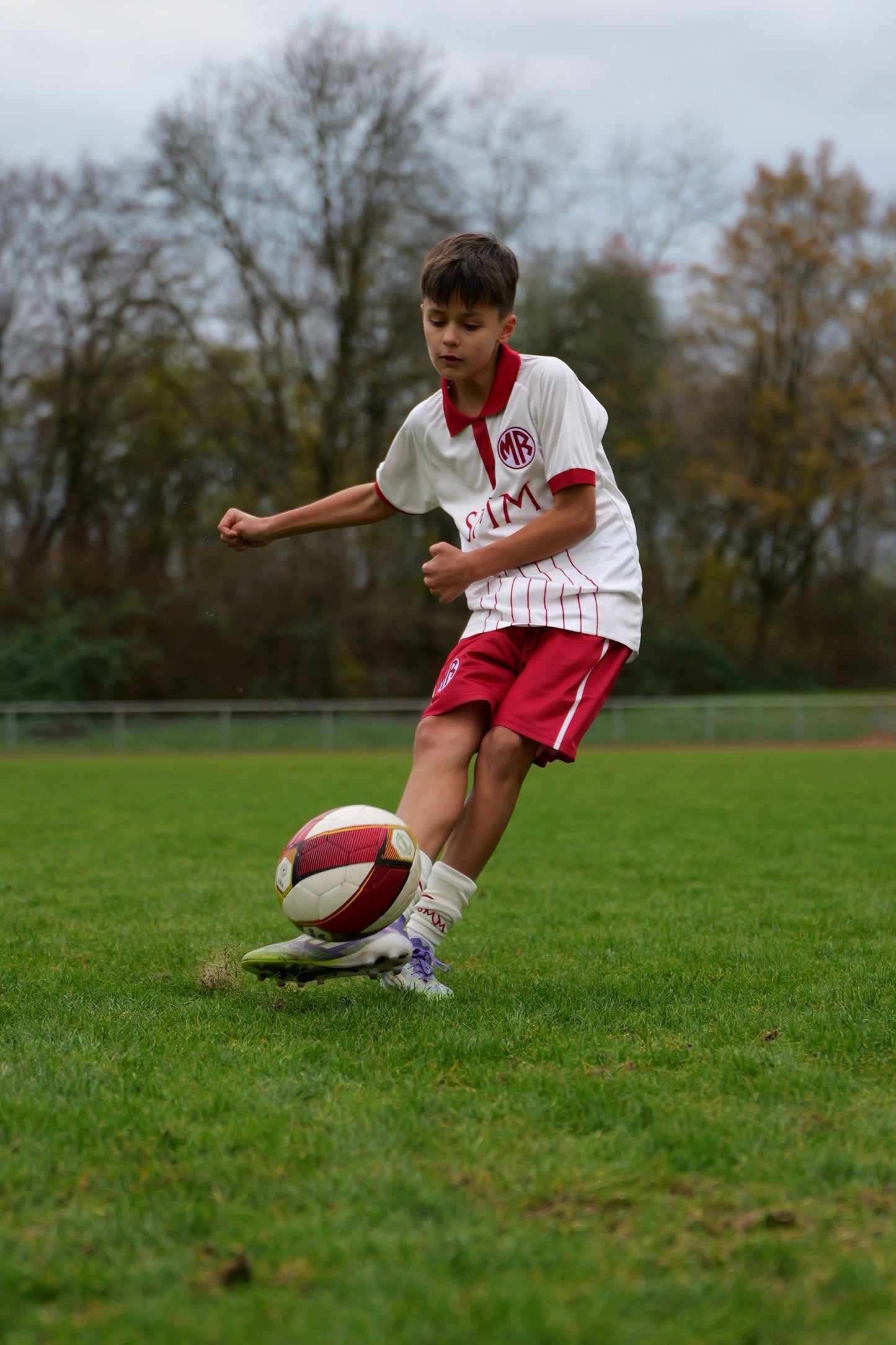 Trikot MR Beige / Weinrot