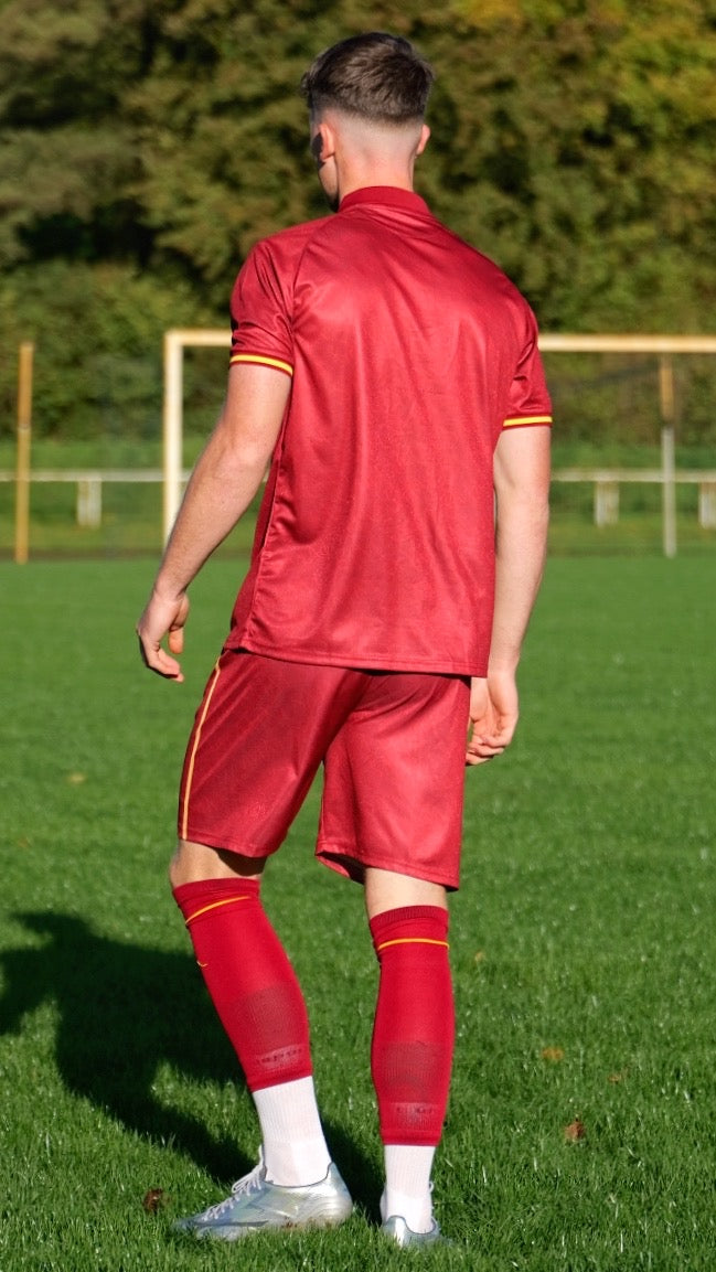 Trikotset Weinrot / Gold