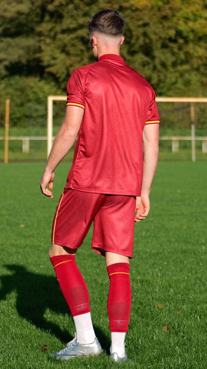 Trikotset Weinrot / Gold