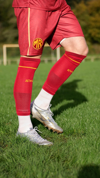 Stutzen Weinrot / Gold