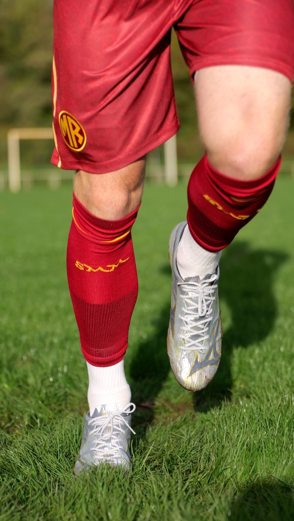 Stutzen Weinrot / Gold