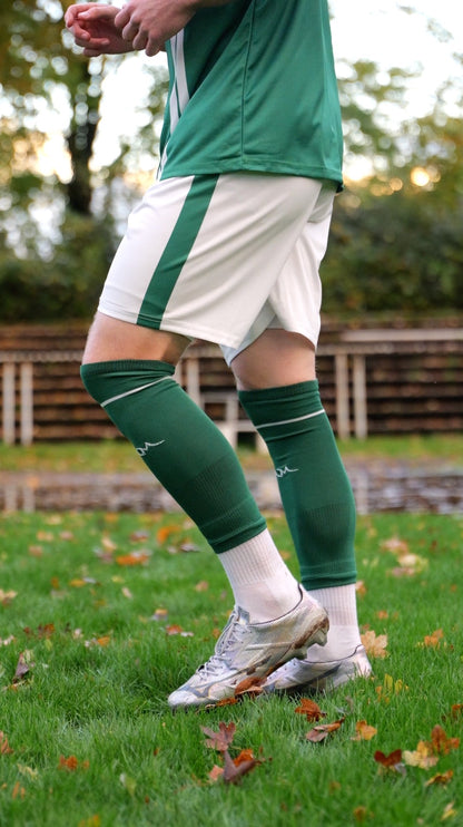 Stutzen British Racing Green / Beige