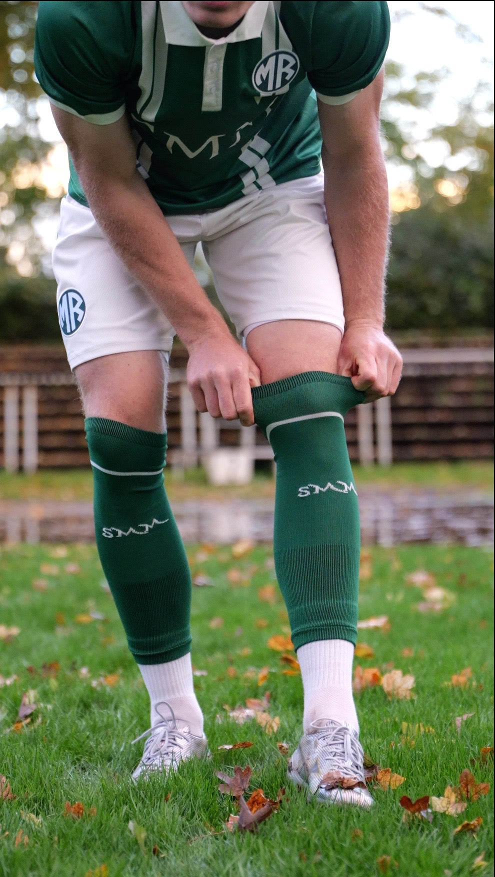 Stutzen British Racing Green / Beige