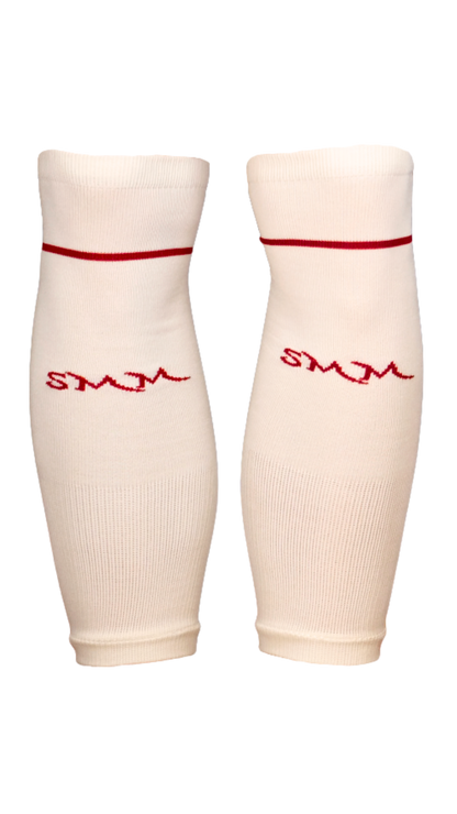 Stutzen Beige / Weinrot