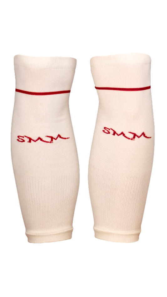 Stutzen Beige / Weinrot